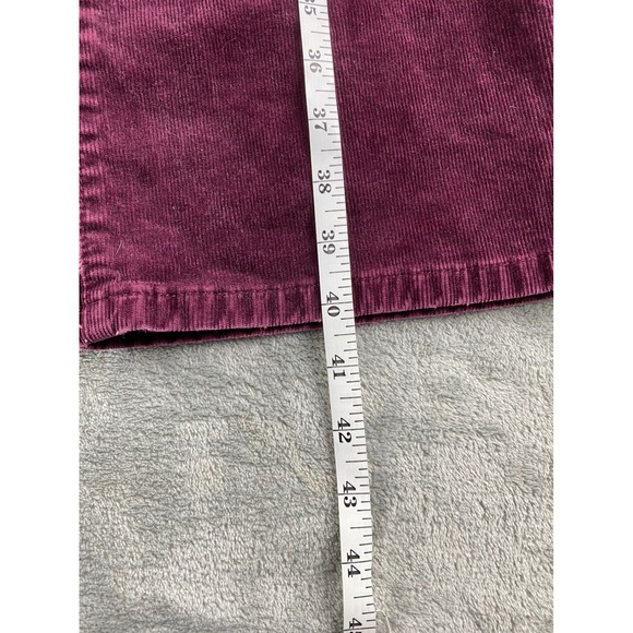LOFT Modern Boot Corduroy Pants Burgundy Women's Size 10 Flared - Picture 8 of 11